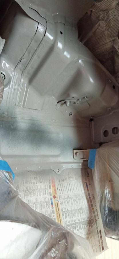 Фото подготовки авто к нанемению антикора